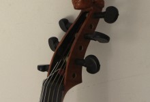 Basse de viole 6 cordes avec tête sculptée et touche en ébène – Prix : SOLD / B204