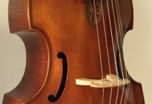 Basse de viole 6 cordes de Christian Laborie / 6 strings bass viol / Henry Jaye – SOLD